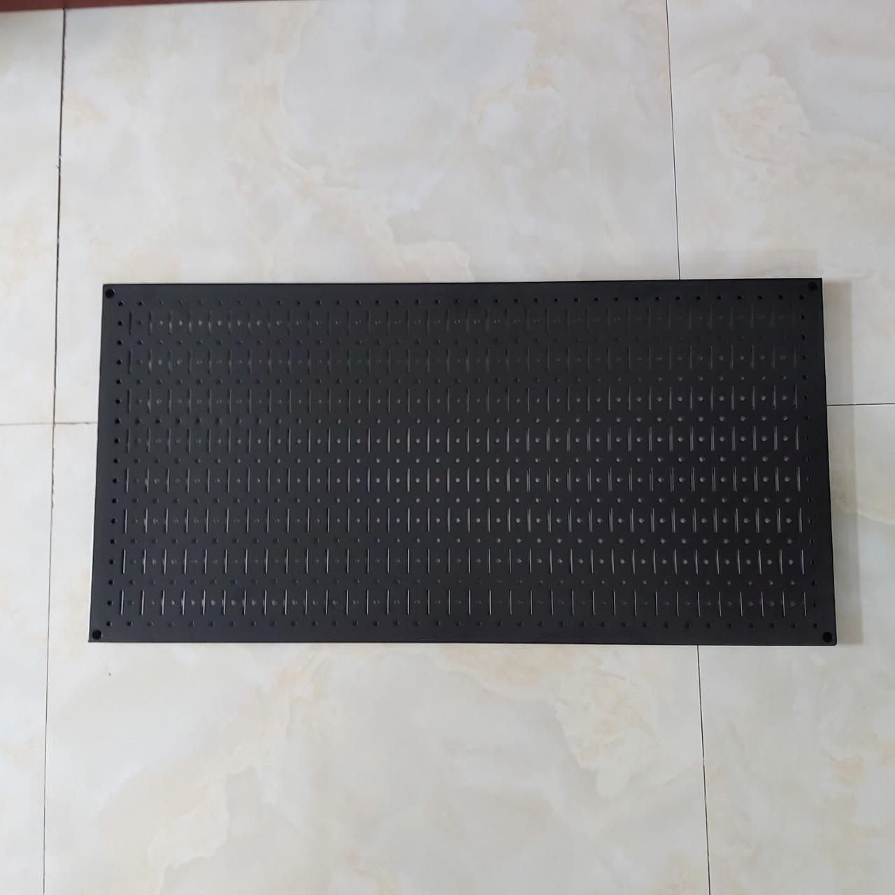 Vách lưới pegboard treo tường treo dụng cụ màu đen