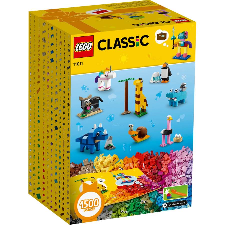 Mô hình đồ chơi lắp ráp LEGO CLASSIC Gạch Sáng Tạo Động Vật 11011 ( 1500 Chi tiết )