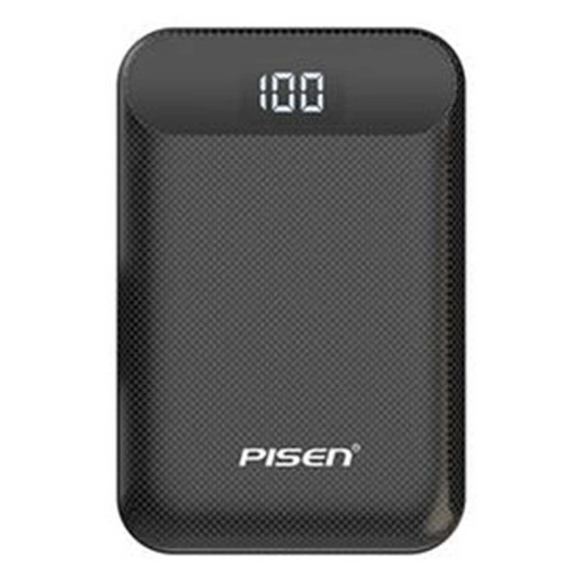 Sạc dự phòng Pisen Power Box C10000 (LED) (Mini, Type-C &amp; Micro, 2xUSB, LED ) - Hàng Chính Hãng