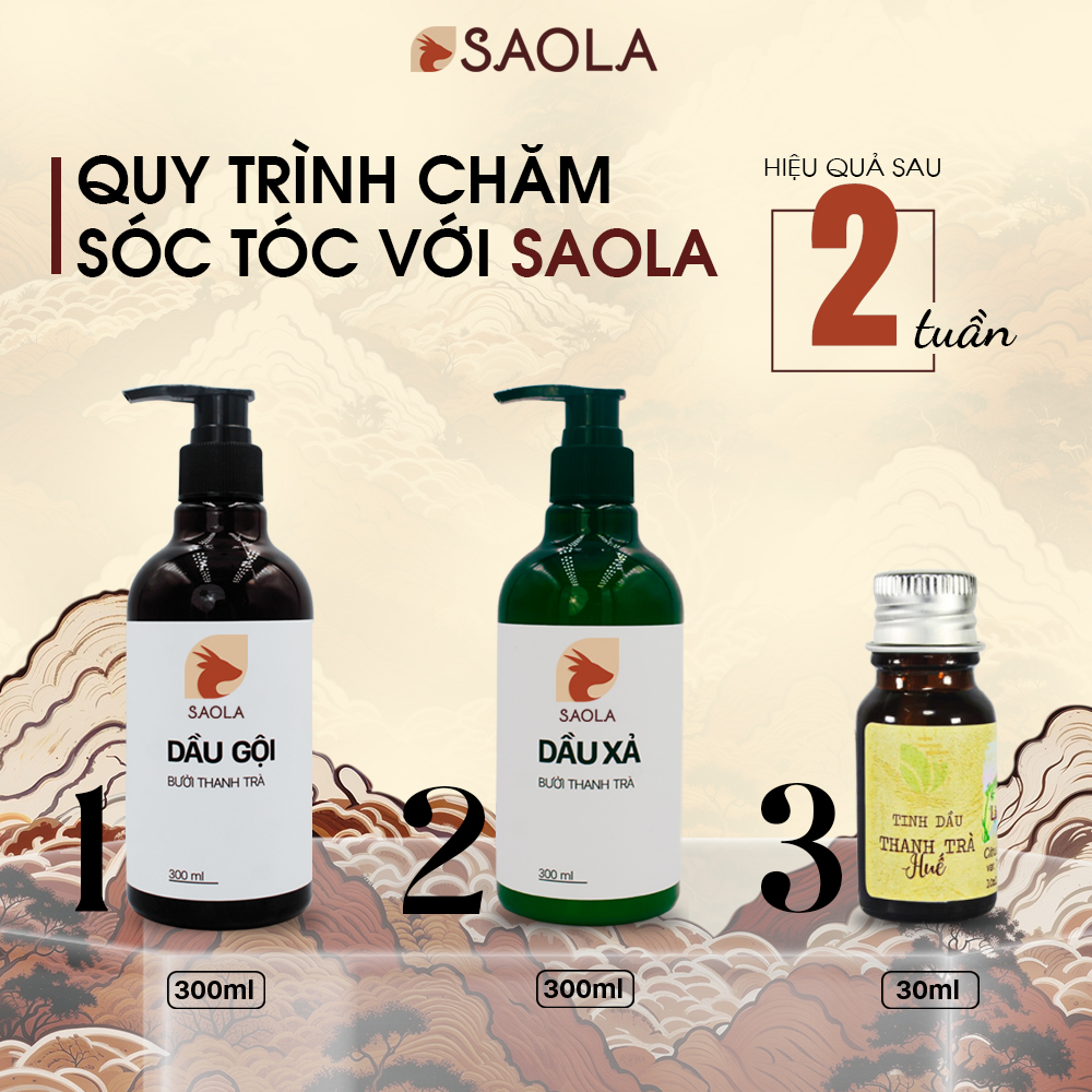 Dầu Gội Bưởi, Hương Nhu, Bạc Hà, Giảm Rụng, Kích Mọc Tóc, Giảm Gàu, Hết Ngứa, Tự Nhiên,300ml,