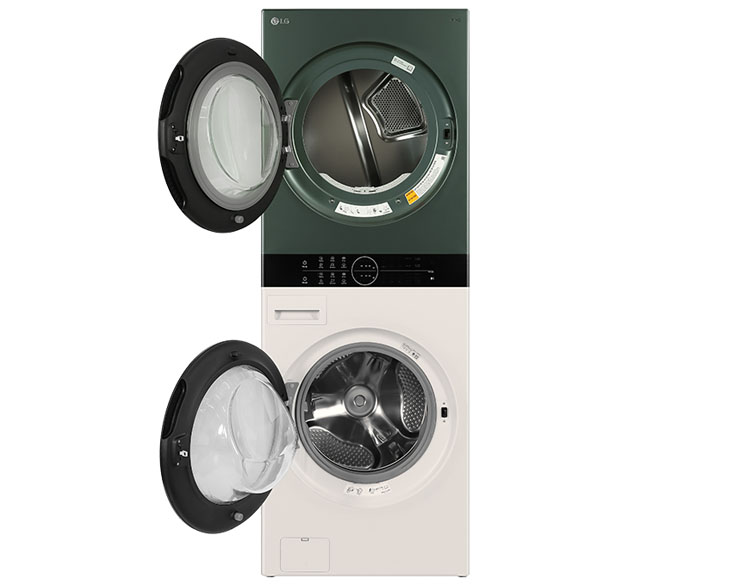 Tháp giặt sấy LG WashTower Inverter giặt 14 kg - sấy 10 kg WT1410NHEG - HÀNG CHÍNH HÃNG - CHỈ GIAO HCM