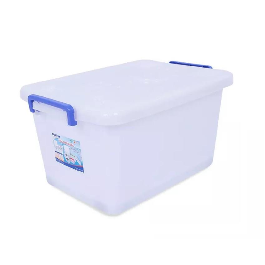 Thùng Nhựa Vuông Duy Tân 30 Lít Có Bánh Xe - Kích thước 52 x 32 x 27.5 cm