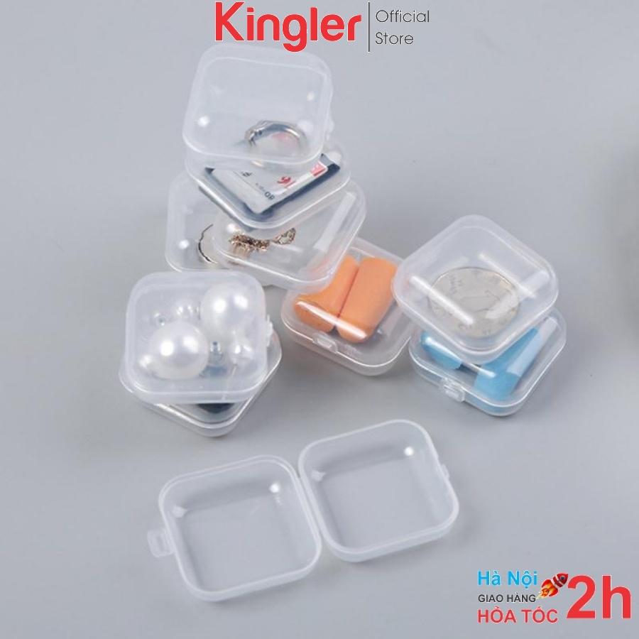 3 Hộp Nhựa Mini Trong Suốt, Đựng Đồ Dùng Cá Nhân, Đựng Các Vật Mini, Để Đồ Nhỏ Tiện Dụng Trong Gia Đình. Kingler 5030