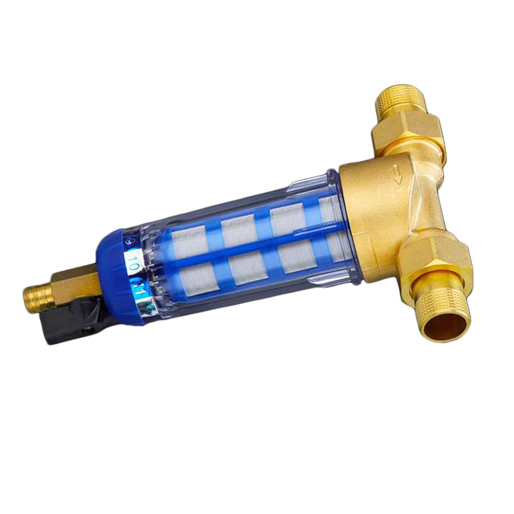 Stainless Steel Copper Port Whole House Sediment Water Filter Pipes 1/2"