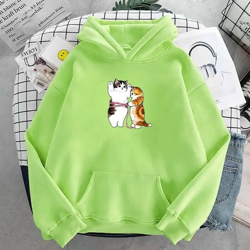 Áo hoodie nam nữ nỉ ngoại in hình dễ thương William - DS85, chất nỉ dày dặn, nón 2 lớp, hợp làm áo cặp