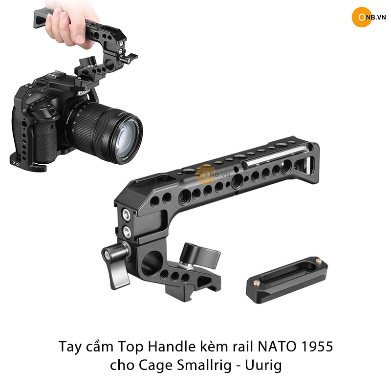 Top Handle Tay Cầm Kèm Rail 6.5cm cho Cage Khung Small rig U urig