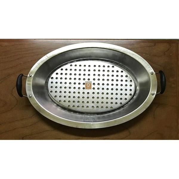 Khay om cá Inox kèm vỉ hấp