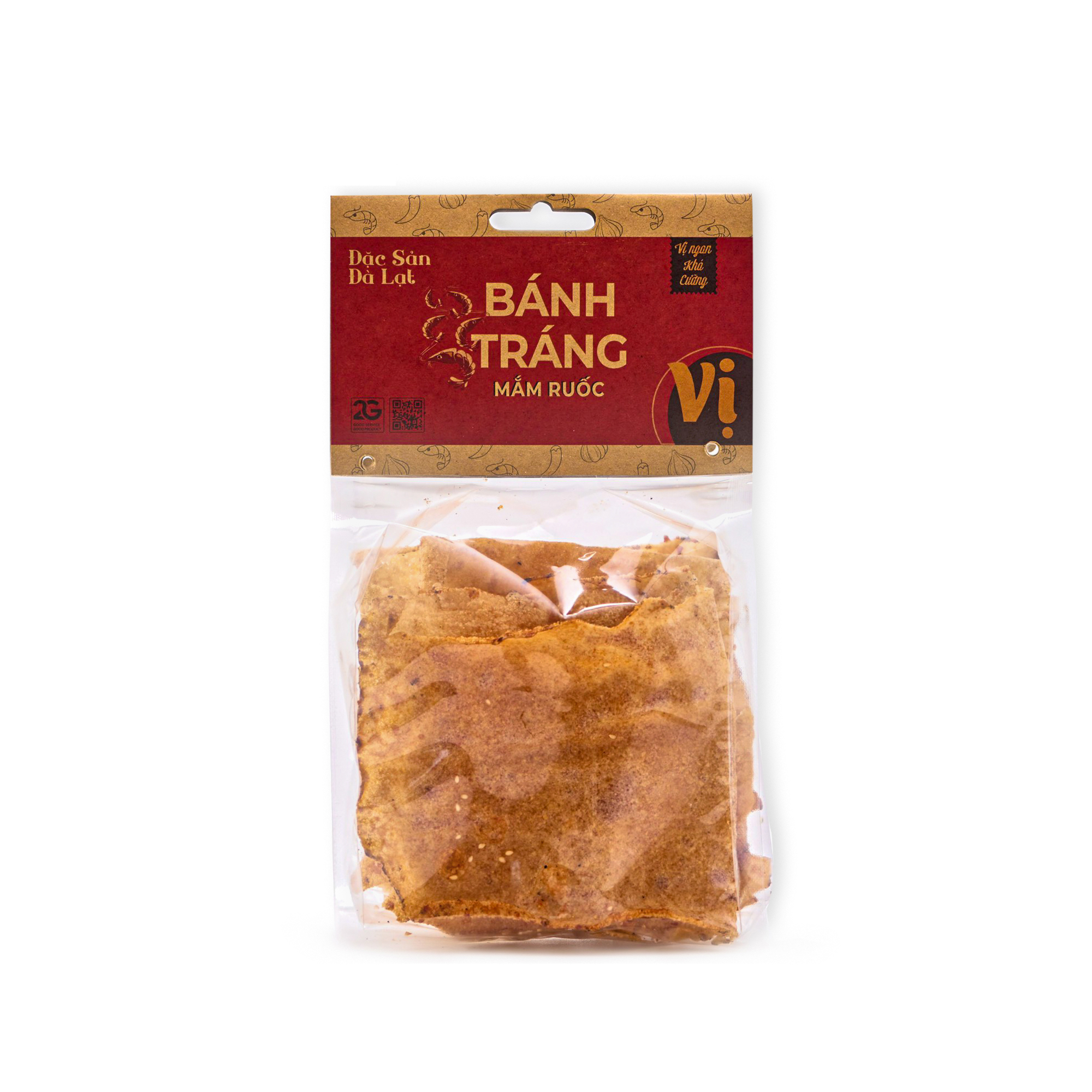 Bánh Tráng Mắm Ruốc Vị - Túi 125g