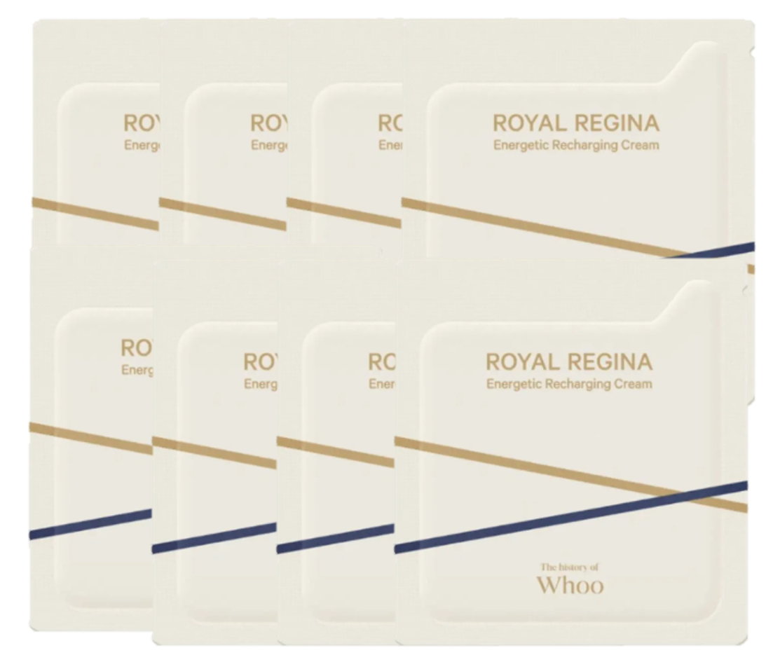 Combo 30 gói kem dưỡng ẩm phục hồi năng lượng làn da The history of Whoo Royal Regina Energetic Recharging Cream 1ml