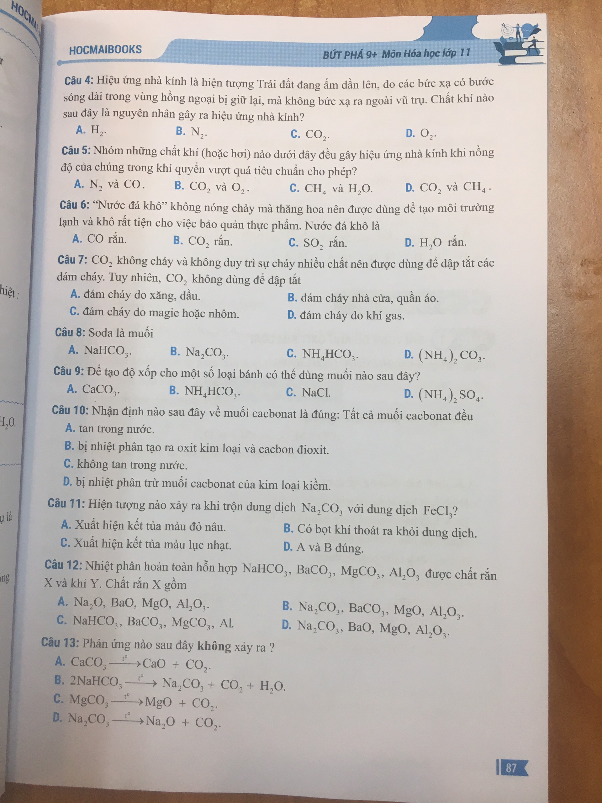 Sách Bứt phá 9+ Môn Hóa học lớp 11( Update Mới Nhất )