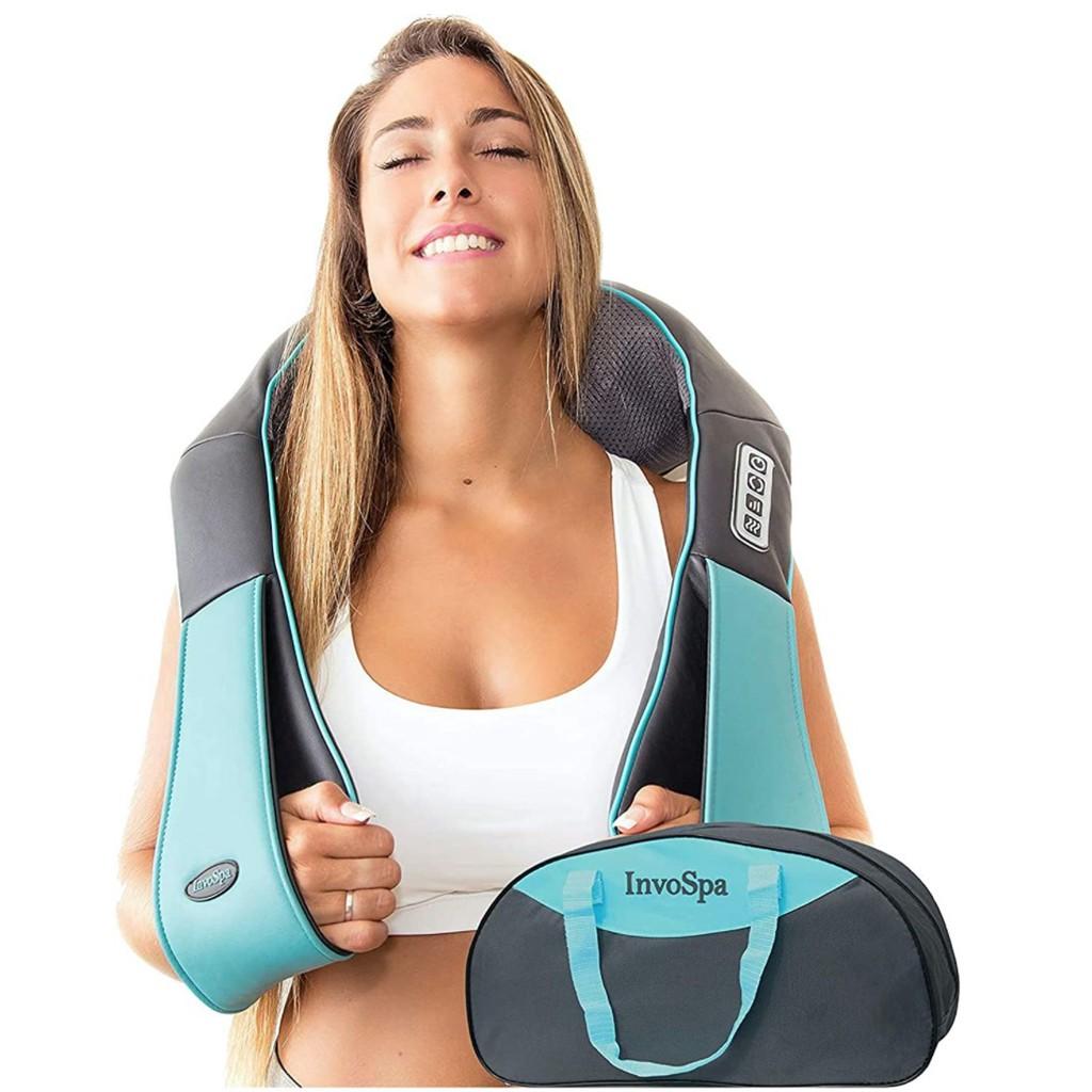 Đai massage giảm mệt mỏi Vai Gáy Cổ nguồn điện 220V/12V Shiatsu Back Home & Car