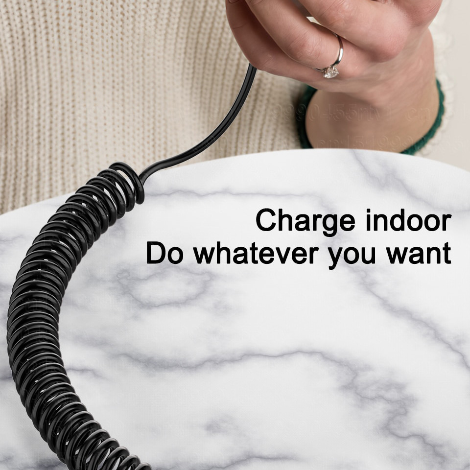 Dây cáp sạc lò xo sạc nhanh PD 20W USB C to Light chuẩn Type C PD 3.0 hiệu Rock Spring PD Cable cho iPhone / cho iPad / cho Airpods - hàng nhập khẩu