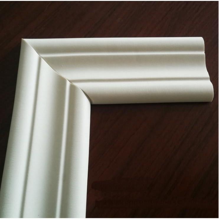 Xốp dán tường viền cao su khổ 6cm x 5 Mét - màu trắng
