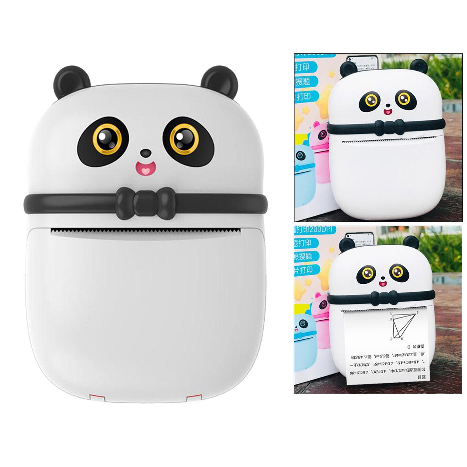 Thermal Printer Photo Wireless Printer Black and 1 roll paper