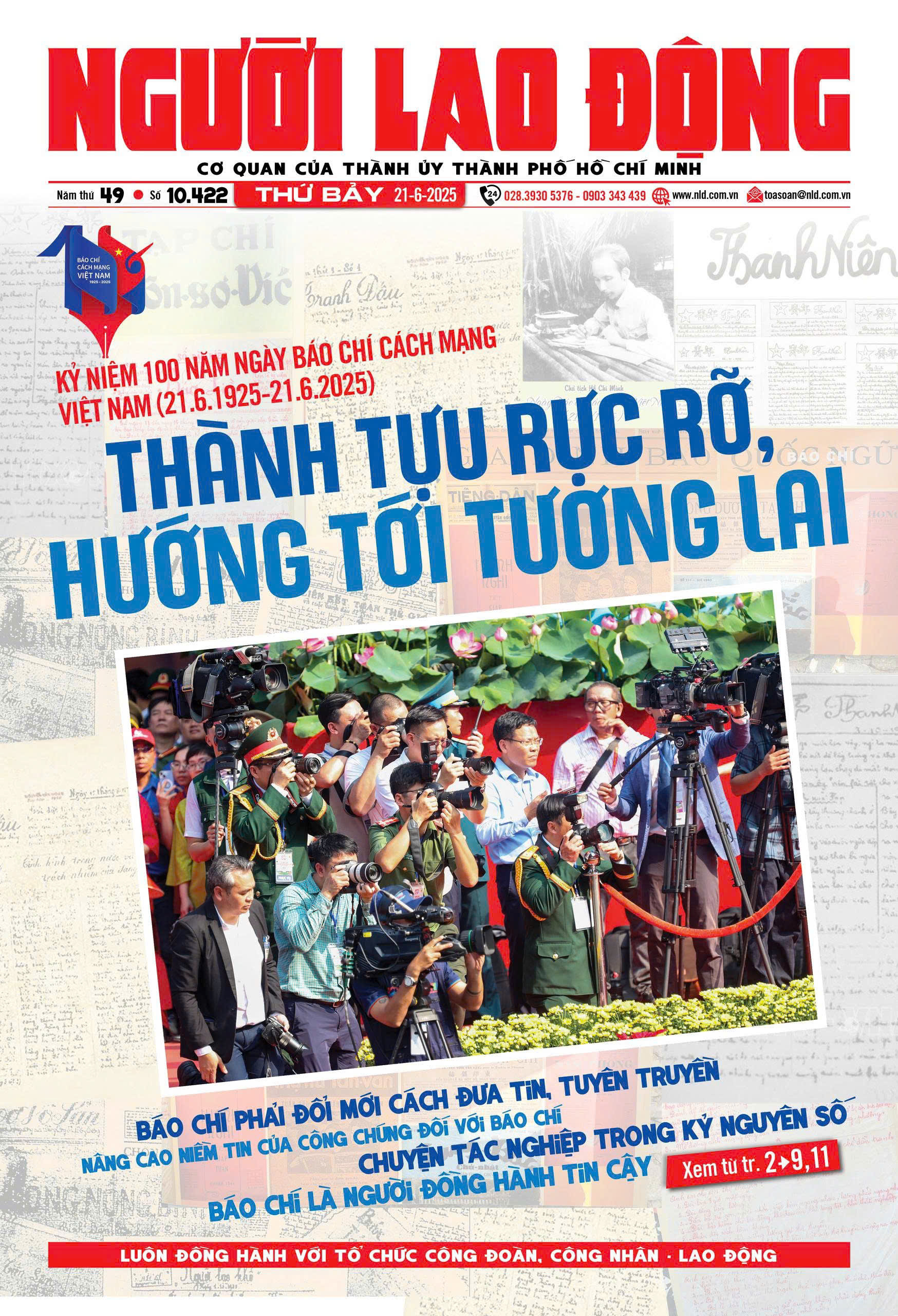 Nhật báo Người Lao Động từ ngày 16-06-2025 đến 22-06-2025