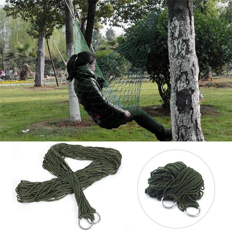 Cắm Trại Ngoài Trời Lưới Nylon Dây Võng Di Động Võng Thoải Mái Treo Đầm Vườn Xoay Ghế Giải Trí Dropshipping