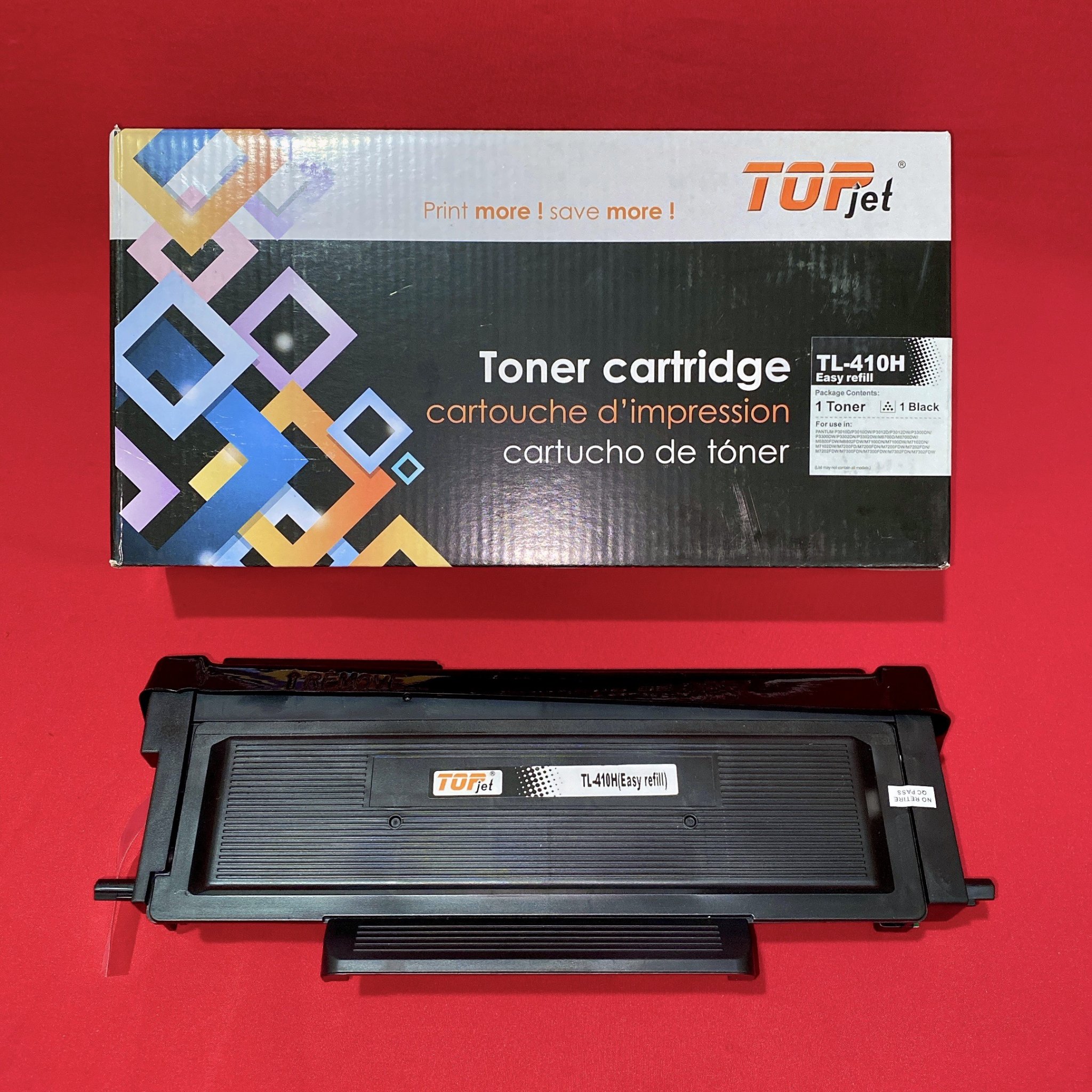 Hộp mực TL-410H TOPJET dùng cho máy in Pantum P3010D| P3012D | P3300DN | M6700D | M6700DW | M6702DW - hàng chính hãng
