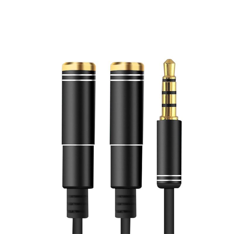 Jack Chia Âm Thanh 1 Cổng 3.5 Ra 2 Cổng Audio 3.5 - Chia Từ 1 Cổng 3.5 Ra 2 Cổng 3.5 Sử Dụng 2 Thiết Bị 1 Lúc