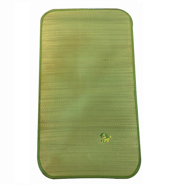 Chiếu cói Thái Bình viền vải dùng cho cho bé. KÍch thước: 1m x 0,56m