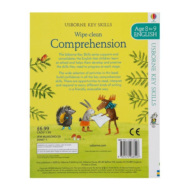 Sách Viết xóa tiếng Anh: Wipe-Clean Comprehension 8-9
