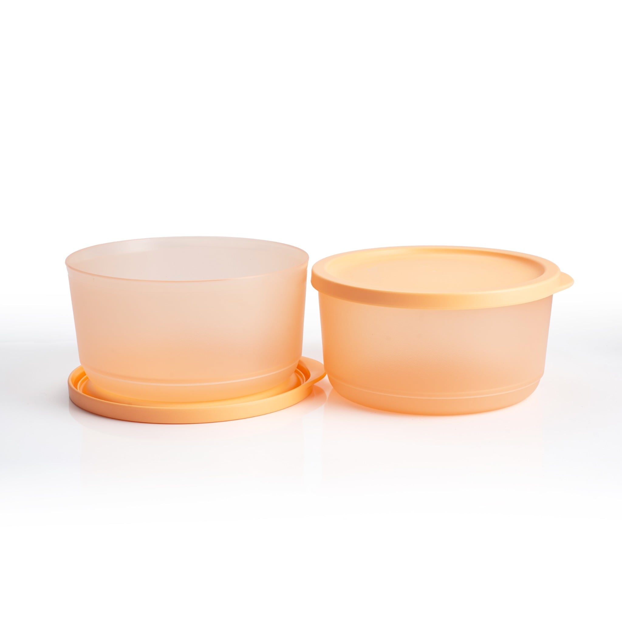 Bộ 2 hộp đựng thực phẩm Tupperware trữ khô và mát Stacking Round Medium 530ml