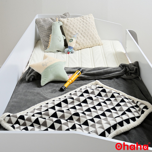 [Kèm Video Thực Tế - Miễn phí vận chuyển &amp; Lắp đặt] Giường tầng trẻ em thông minh cao cấp xếp gọn kèm bàn ghế Ohaha  -  GTXG001