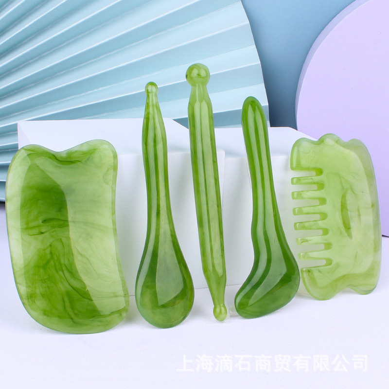 Bộ Dụng Cụ 7 Món Cạo Gió Bấm Huyệt Massage Gội Đầu Dưỡng Sinh