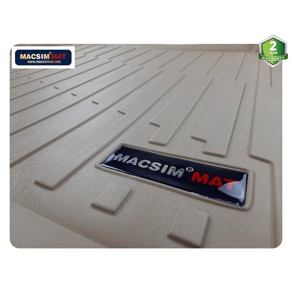 Thảm lót cốp xe ô tô Peugeot 3008 2017- nay nhãn hiệu Macsim chất liệu TPV cao cấp màu đen