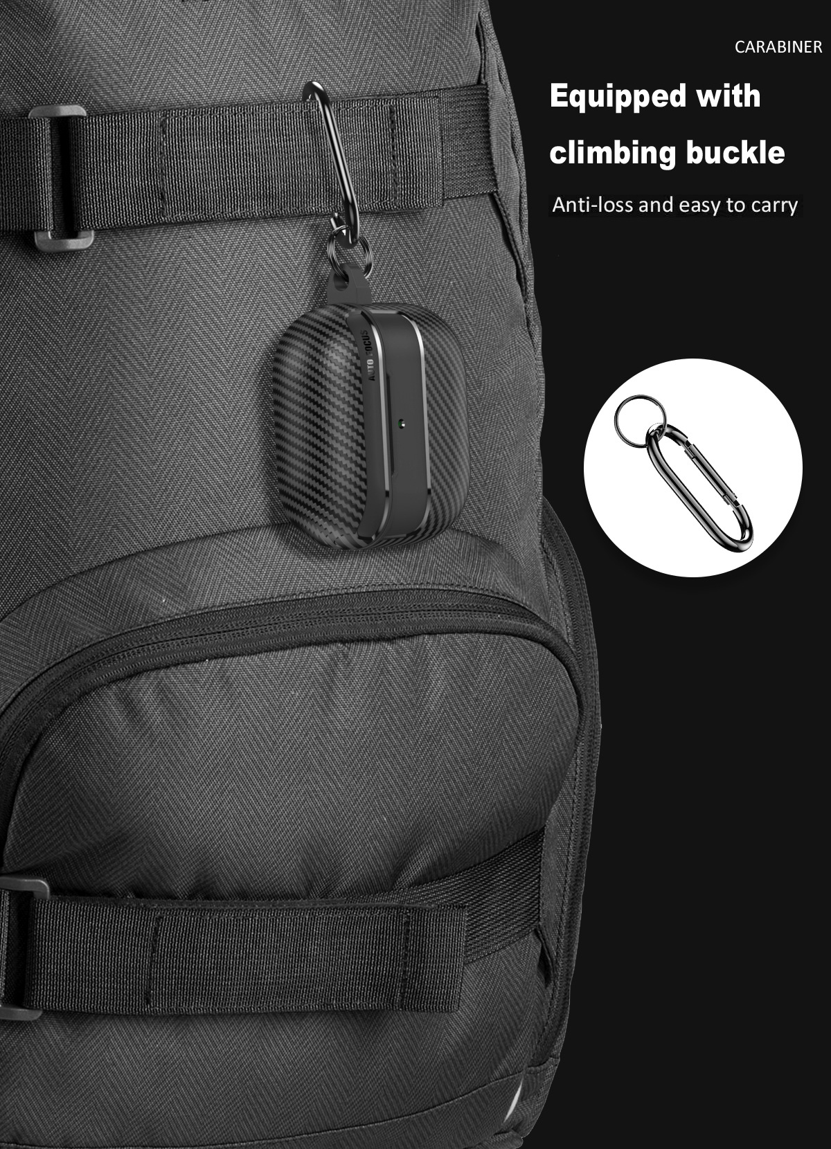 Bao Case Ốp TPU Carbon cho Airpods 4 - Hàng Chính Hãng