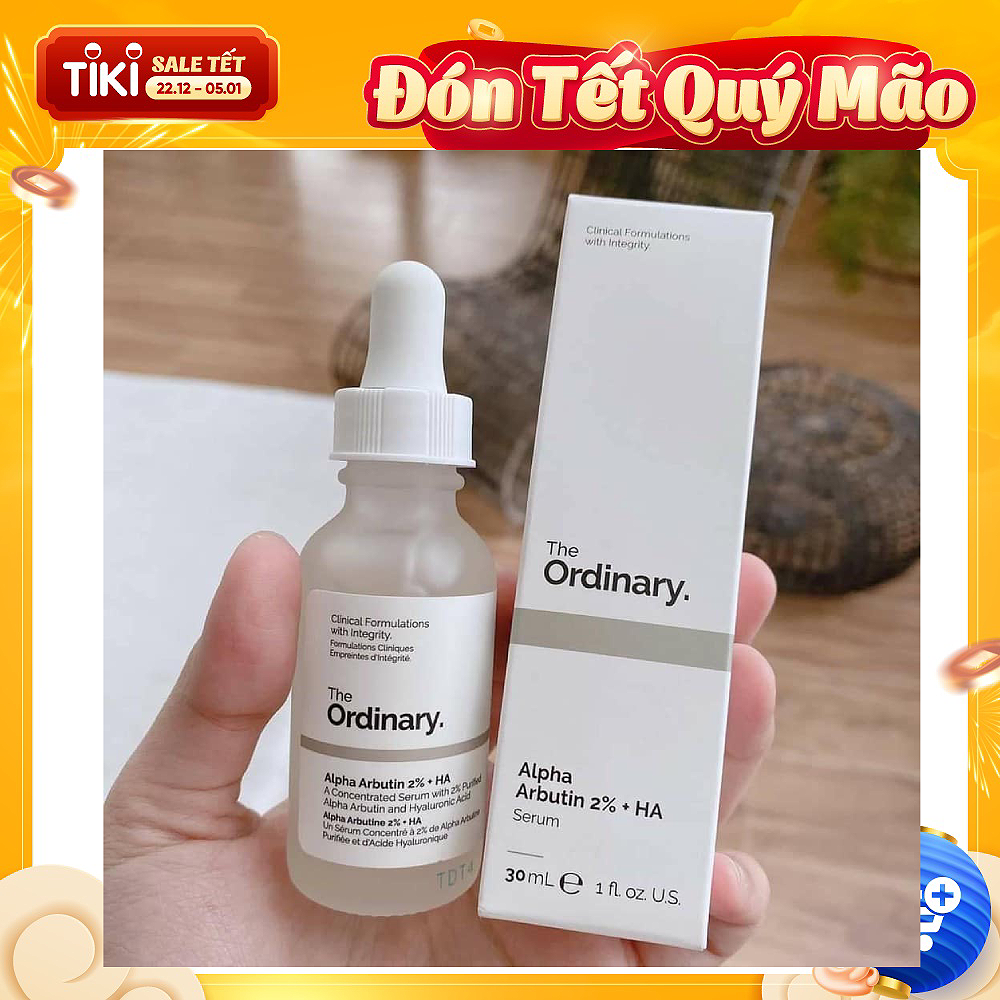 Mẫu mới - Tinh chất dưỡng The Ordinary Alpha Arbutin 2% + HA 30ml  