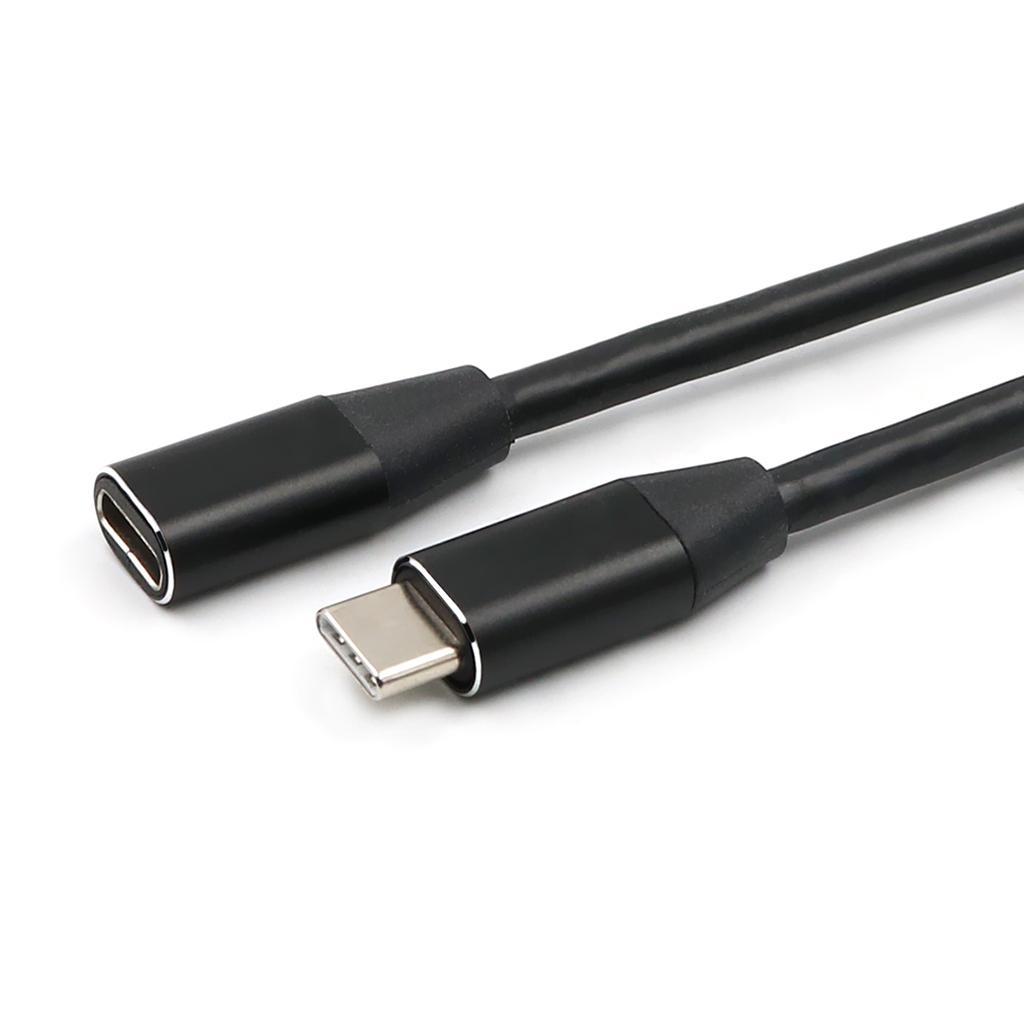 2X Type C USB 3.1 Male to USB-C Female Extension Data Cable Extender Cord