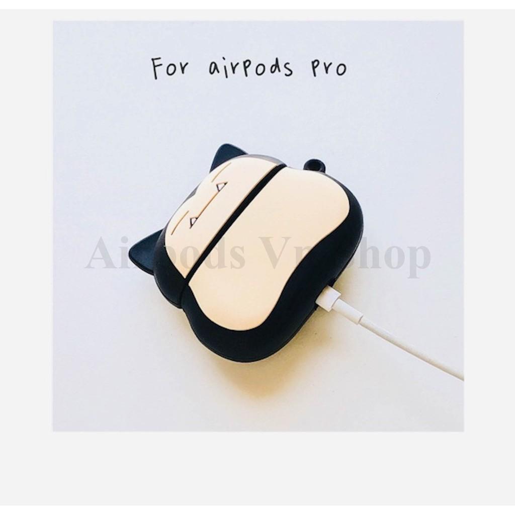 Bao Case Ốp dành cho Airpods Pro Pokemon ball và Snorlax kute silicon cao cấp