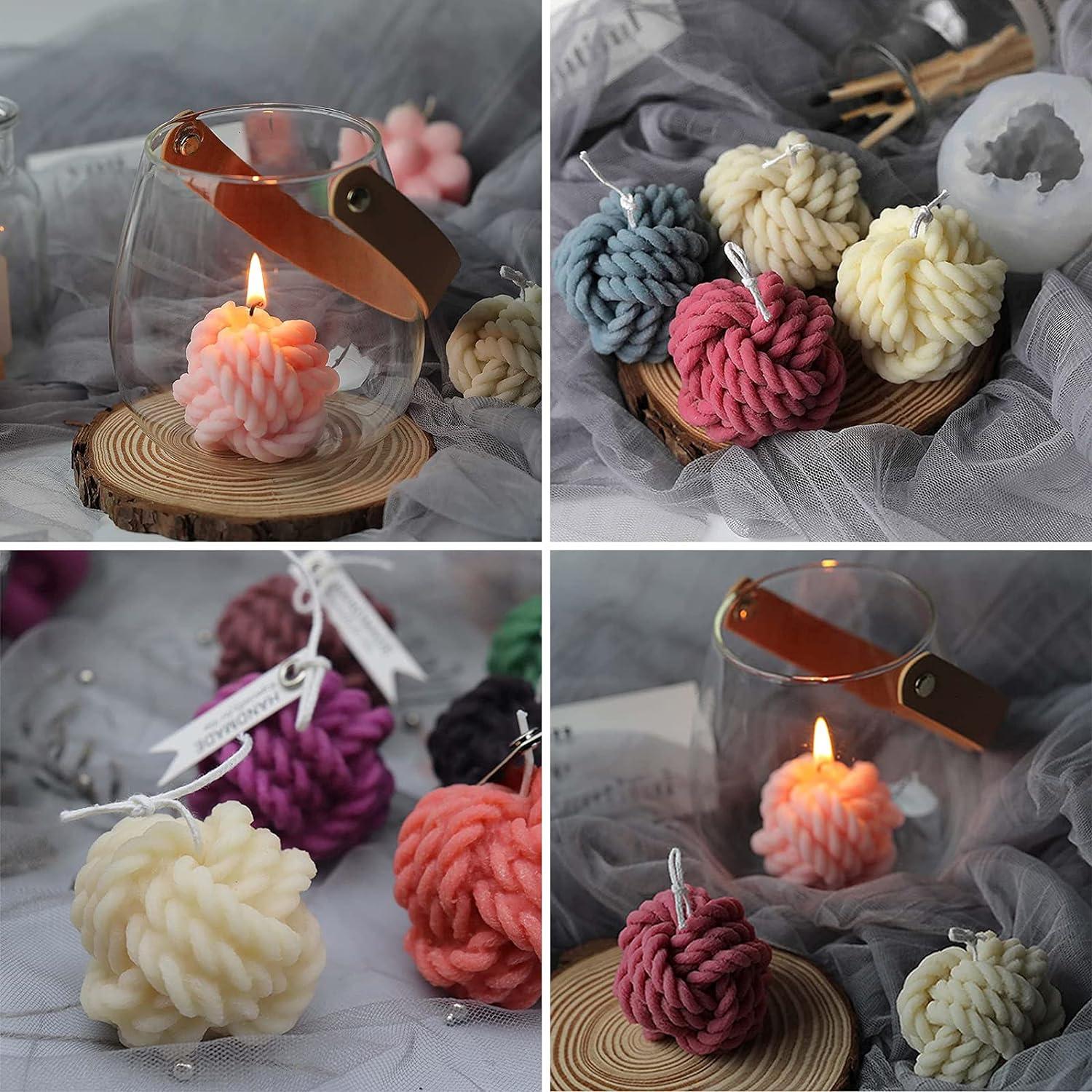 Khuôn silicon cho nến, bóng len 3D, khuôn nến sáng tạo để sản xuất nến, xà phòng, bánh, sôcôla