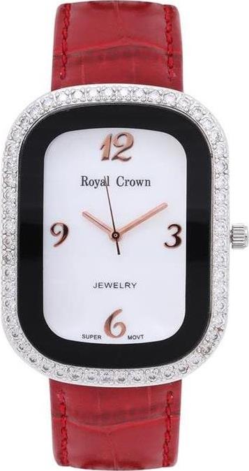 Đồng hồ nữ chính hãng Royal Crown 3771 dây da đỏ