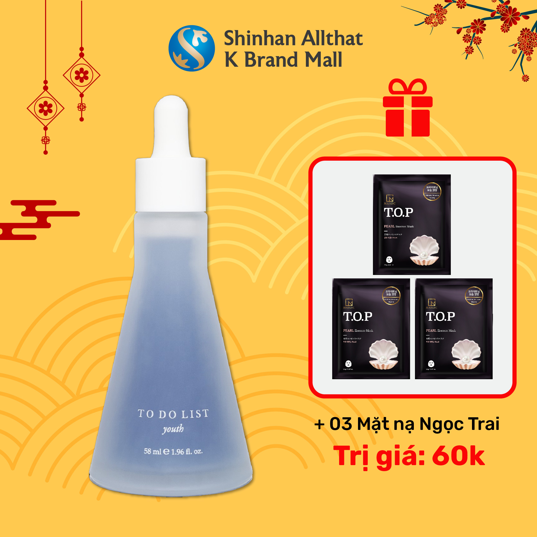 Tinh Chất Dưỡng Phục Hồi Làn Da Hư Tổn Cao Cấp To Do List Youth 58ml