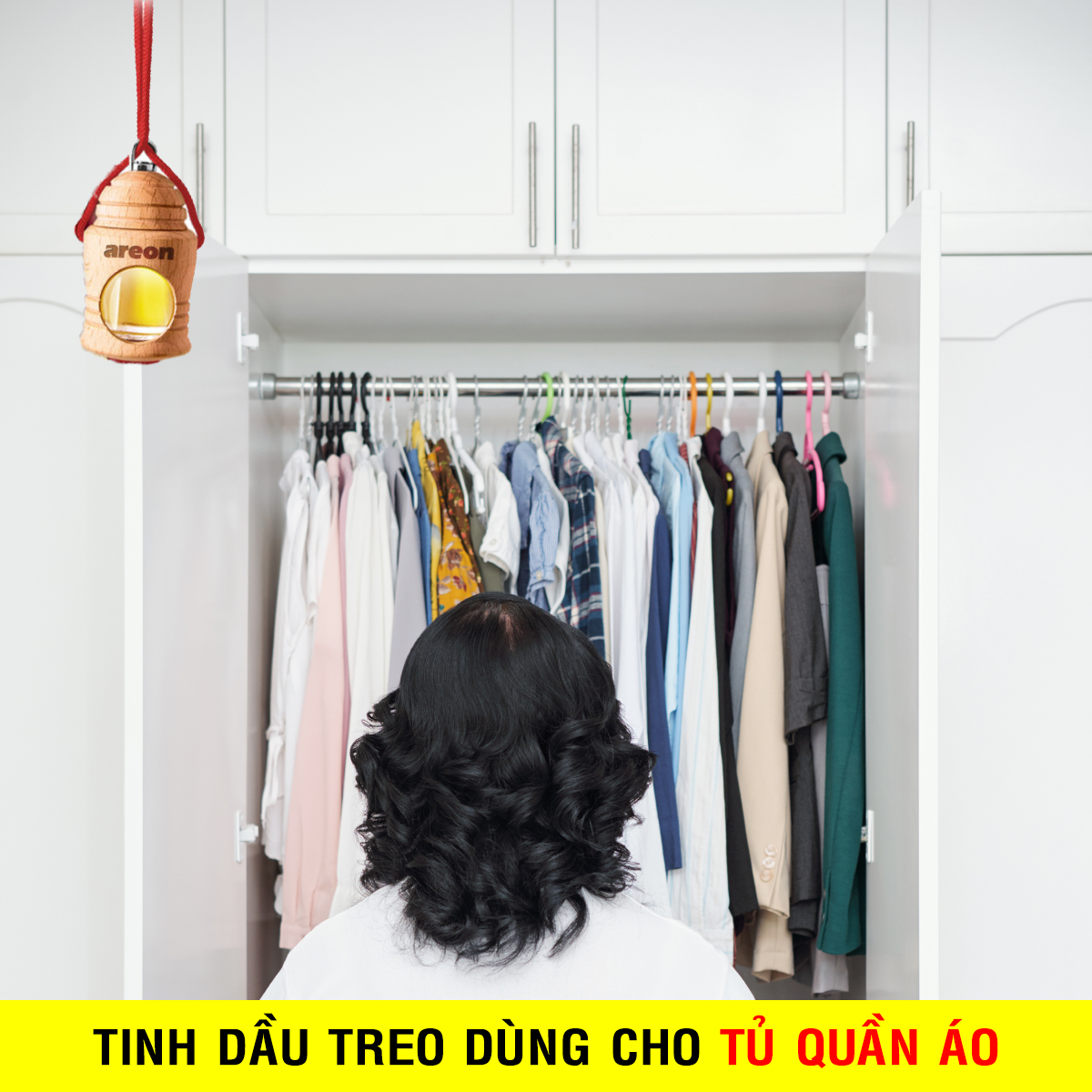Tinh dầu treo ô tô Areon Presco Patchouli - Lavender - Vanilla