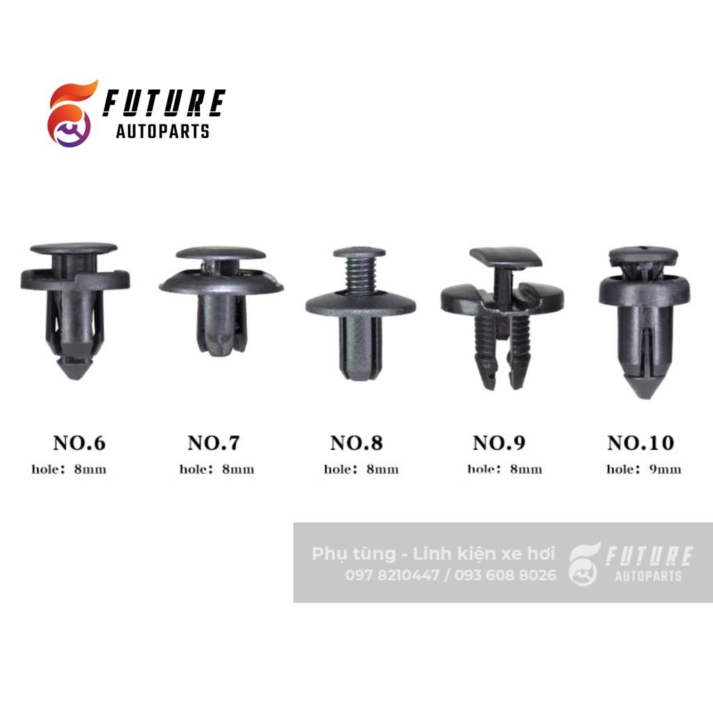 Bộ 10 loại vít nhựa, chốt nở nhựa