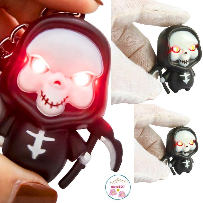Móc khóa Ma-Móc khóa thần chết phát sáng đèn Led có âm thanh