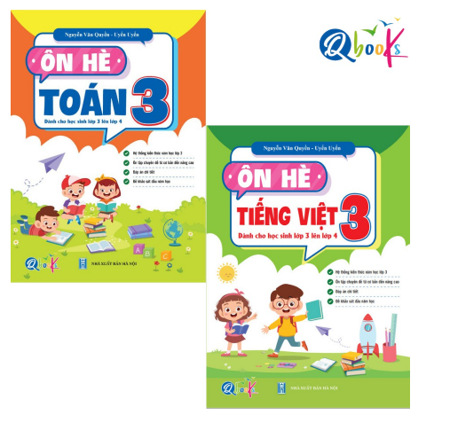Sách - Combo Ôn Hè Toán và Tiếng Việt 3 - Dành cho học sinh lớp 3 lên 4