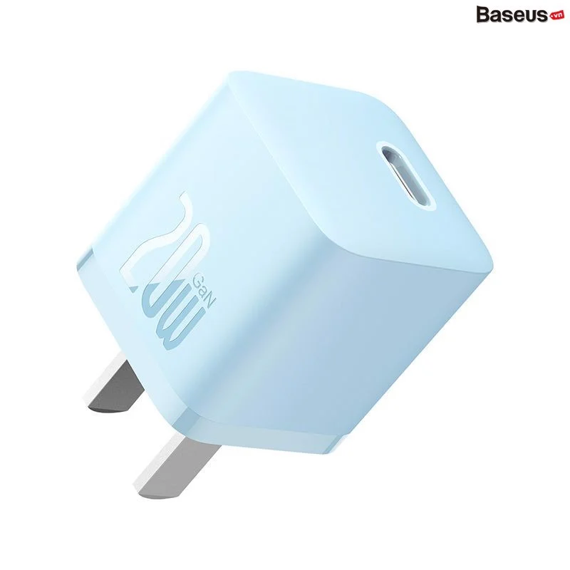Cốc sạc / Bộ sạc nhanh 1 cổng type-C 20W Baseus GaN5 Mini CCGAN20C5-M _ Hàng chính hãng