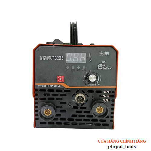Máy hàn PHIPOL TOOLS MIG 200B không khí điện 220V tặng kèm nhiều phụ kiện, có chế độ hàn MIG/MMA/TIG - Hàng Chính Hãng