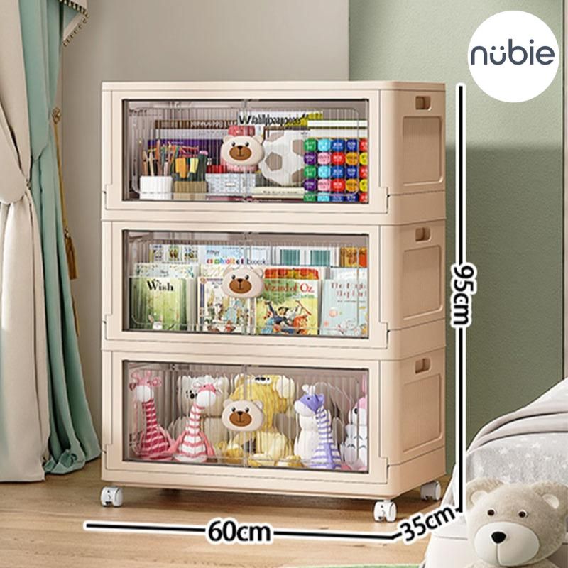 Tủ đựng đồ gấp gọn hoạt hình, tủ nhựa đựng đồ lắp ghép xếp gọn ngang 60cm, không cần lắp đặt, khả năng chịu tải mạnh