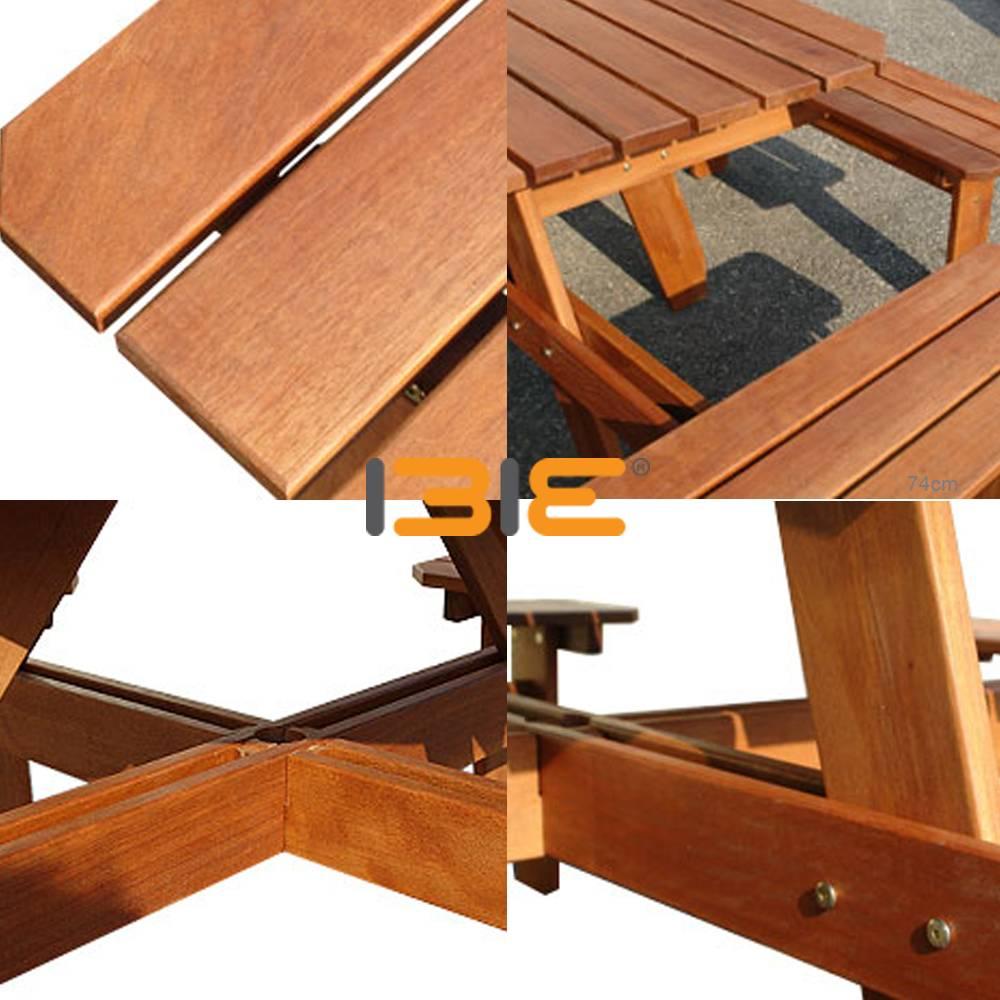 Bộ Bàn Vuông Lampung 8 Chỗ IBIE NT3028 (110 x 110 x 74 cm)