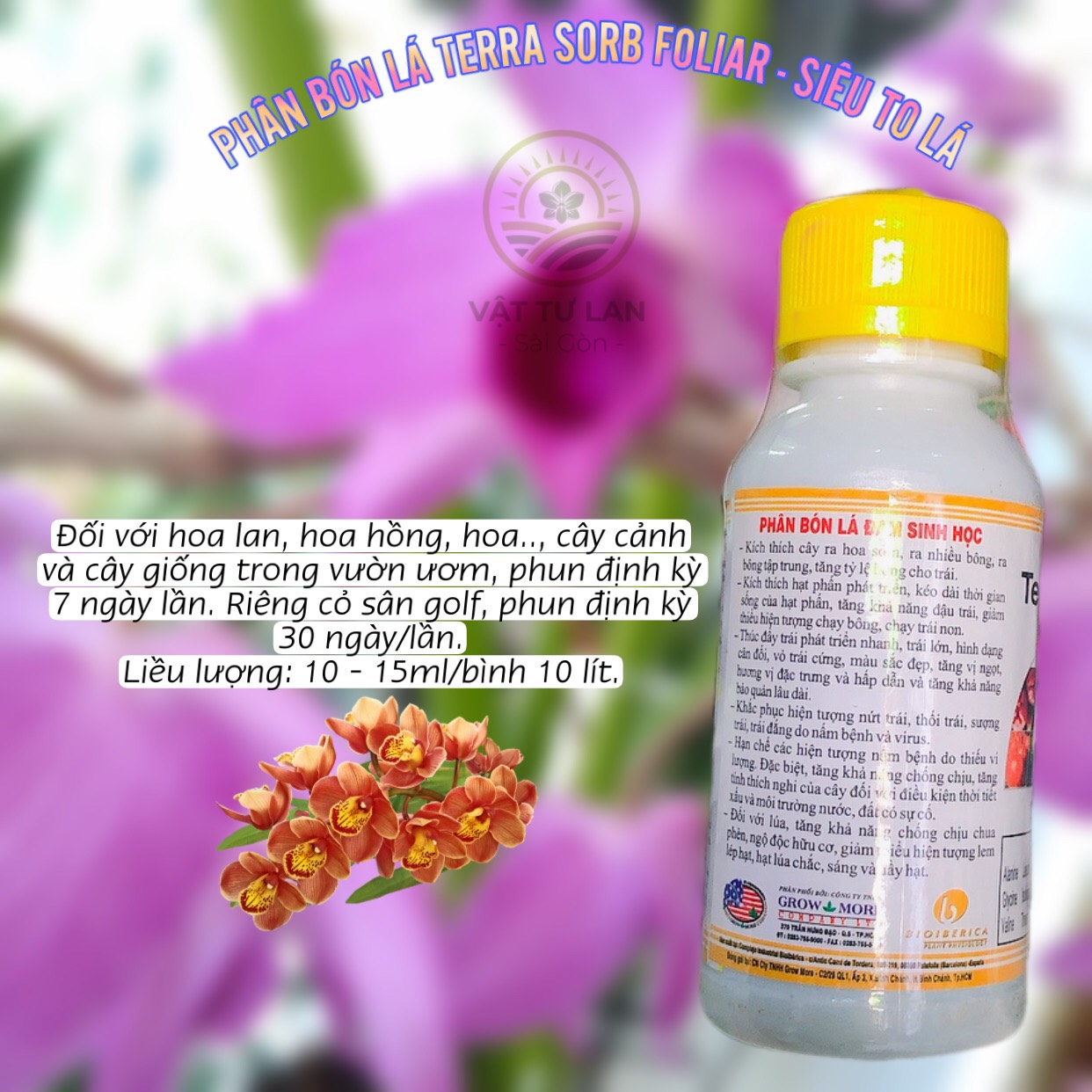 Phân Bón Hữu Cơ TERRA-SORB Foliar SIÊU TO LÁ Chai 100ml