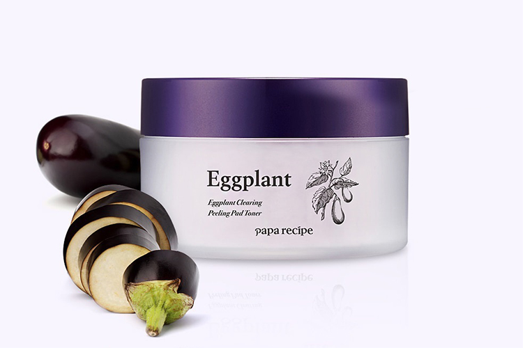 Bông Toner Chiết Xuất Cà Tím Papa Recipe Eggplant Clearing Pelling Pad Toner (35 Miếng)