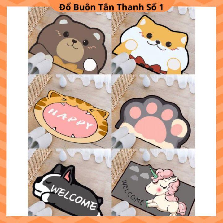 thảm chân 3D hình thú siêu cute.