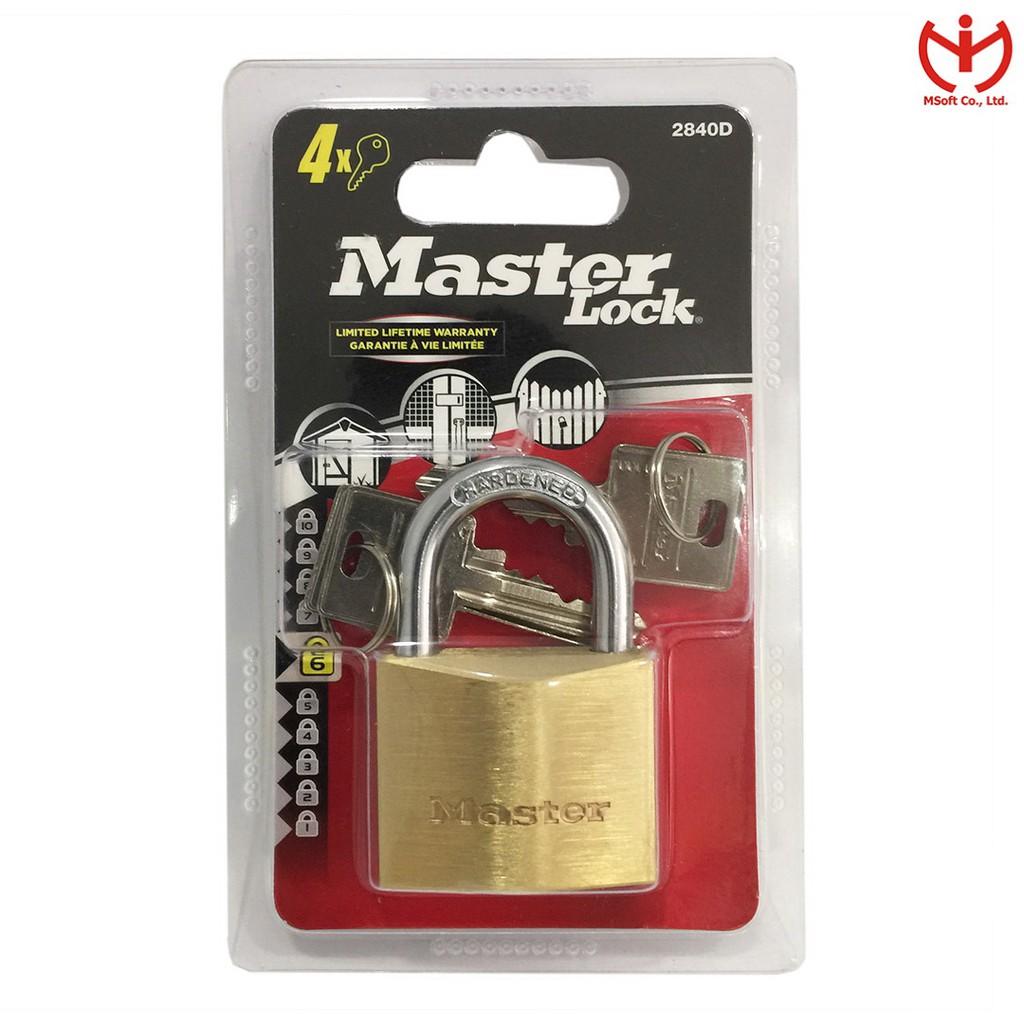 Ổ khóa Master Lock 2840 EURD Thân Đồng Rộng 40mm Chìa Răng Cưa