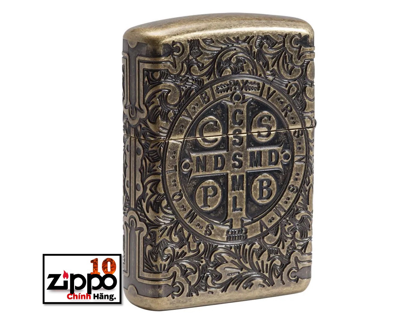 Bật lửa Zippo 29719  St. Benedict Design - Chính hãng 100%