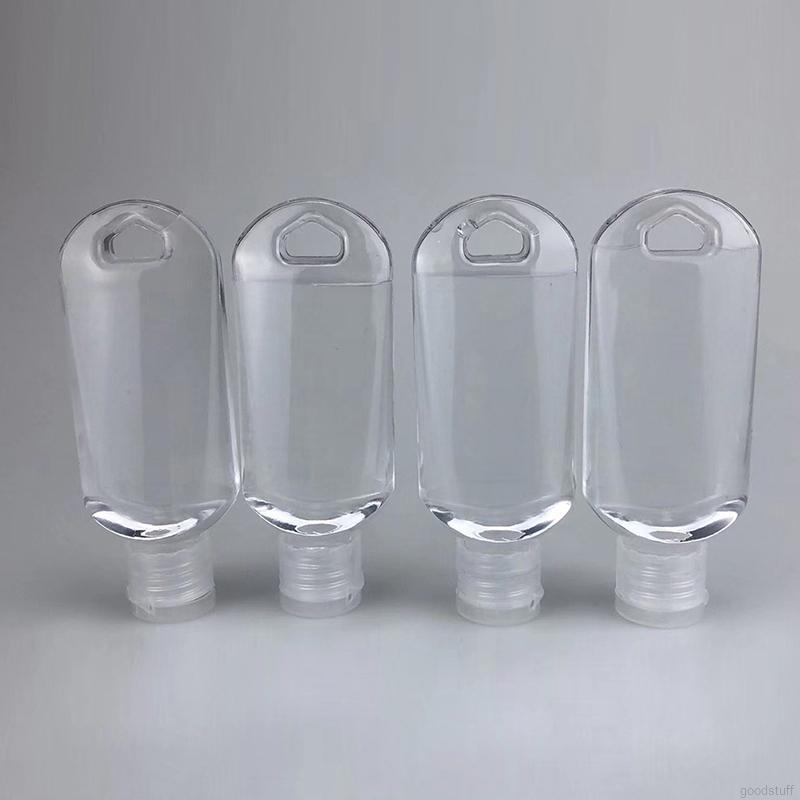 Set 5 Bình Nước Trong Suốt 50ml Có Móc Treo Chìa Khóa Tiện Dụng
