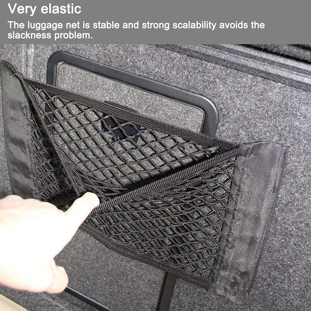 Lưới Cốp Xe Hơi, Lưới Đựng Đồ Cốp Xe, Kích Thước Lớn 40 x 25cm, Chai Chai, Đồ Tạp Hóa, Lưu Trữ Thêm Giá Sắp Xếp Cho Xe Ô Tô, Xe Tải